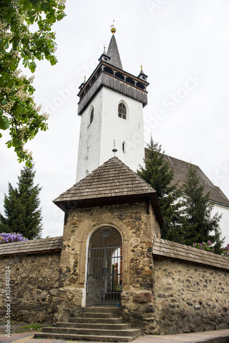 Old church in Khust. Transcarpathia. Ukraine