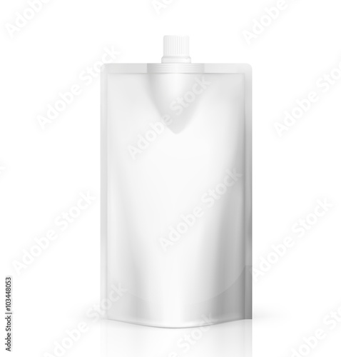 Blank foil food or drink pack template