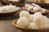 Peruvian cocadas, a traditional coconut dessert sold usually on