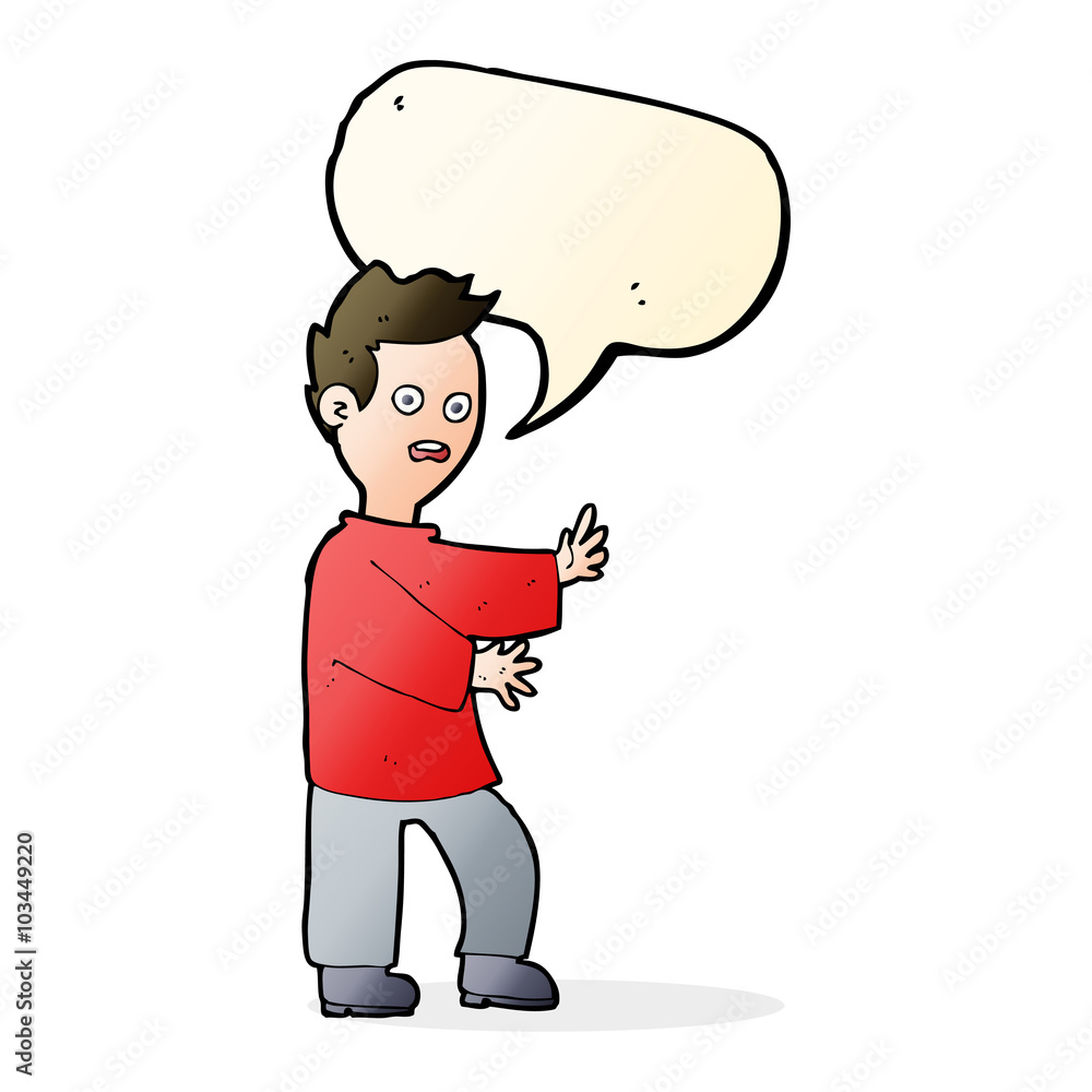 cartoon shocked man with speech bubble cartoon shocked man with speech bubble