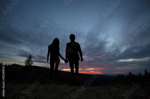 Couple at sunset