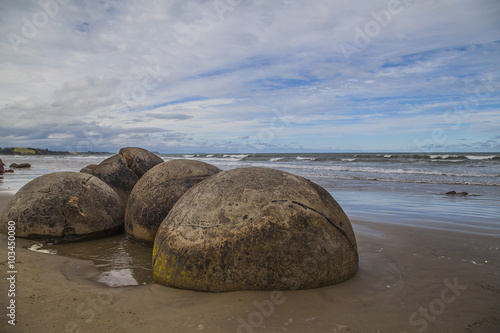 Neuseeland Otago Moeraki Boulders