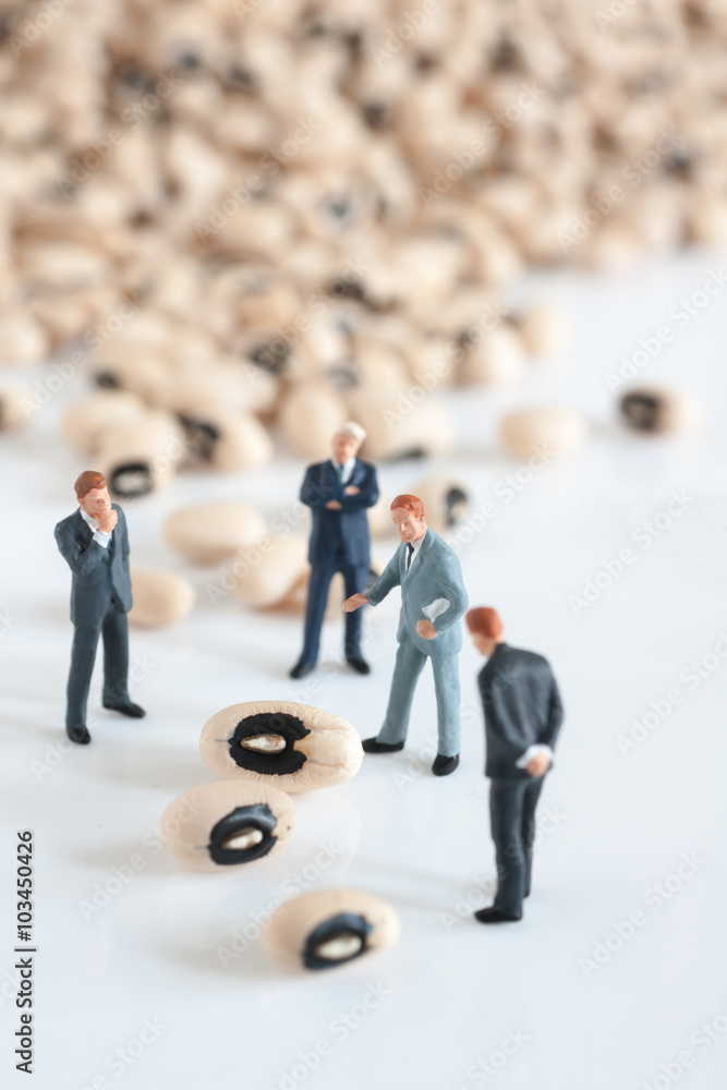 Over zealous corporate bean counters a financial or business concept with copy space Over zealous corporate bean counters a financial or business concept with copy space