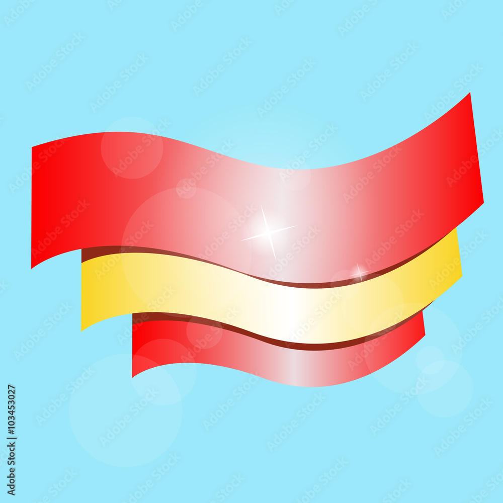 Flag of Spain. Realistic vector illustration. Eps 10 Flag of Spain. Realistic vector illustration. Eps 10