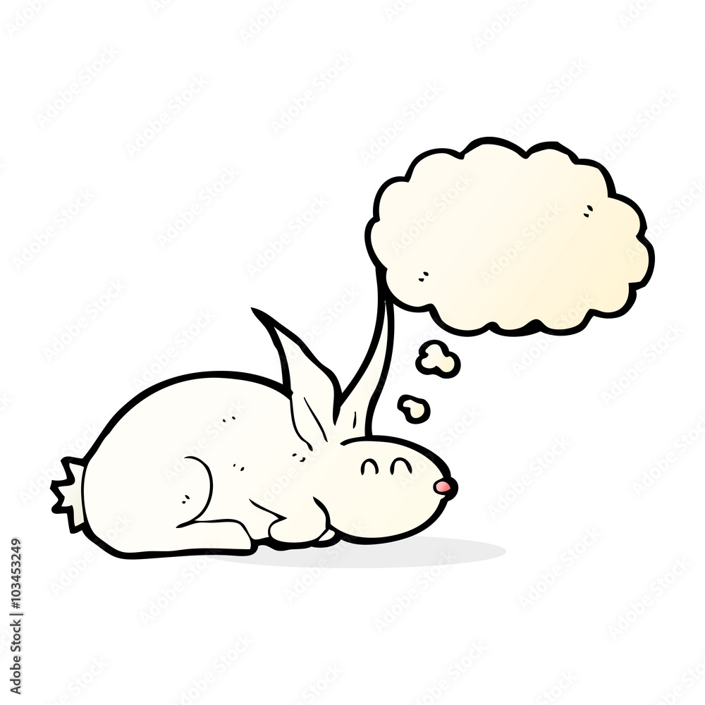 cartoon rabbit with speech bubble cartoon rabbit with speech bubble