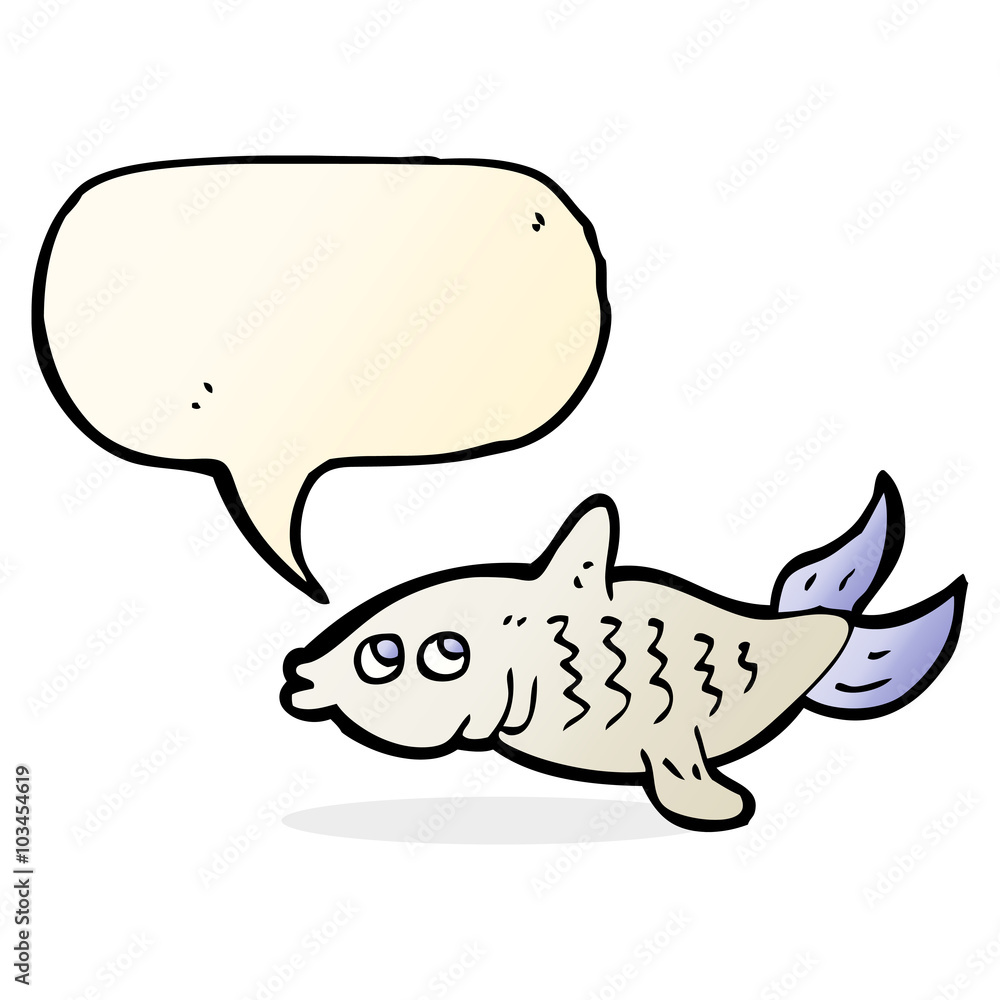 cartoon fish with speech bubble cartoon fish with speech bubble