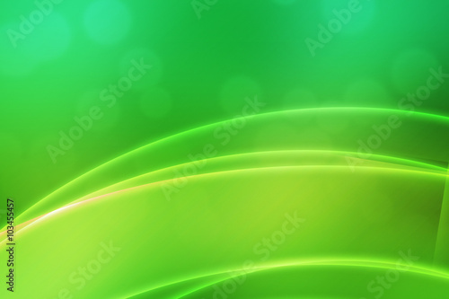 Abstract Green Light Waves Backdrop