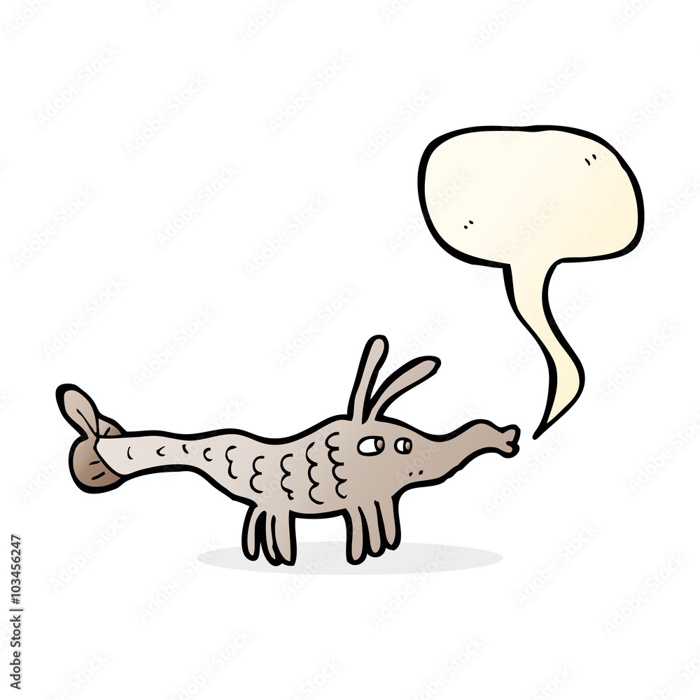 cartoon shrimp with speech bubble cartoon shrimp with speech bubble