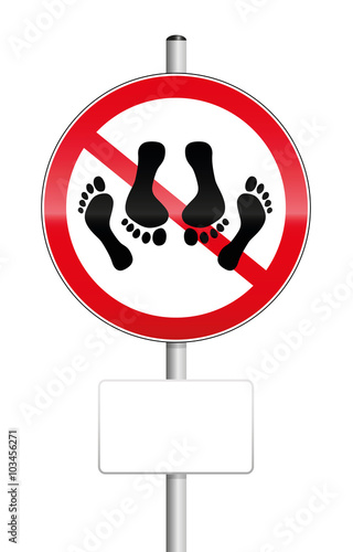 No Sex Prohibition NO SEX - prohibition sign with feet of a couple having sex - isolated vector illustration on white background.