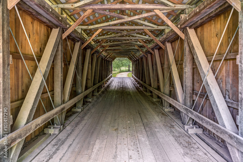 Inside Foraker Covered Bridge photo