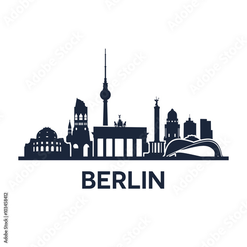 Canvas Print Berlin City Skyline