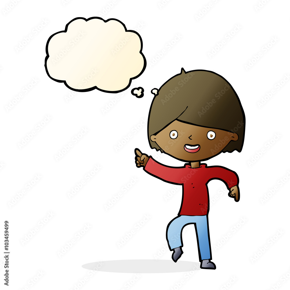 cartoon man pointing with thought bubble cartoon man pointing with thought bubble