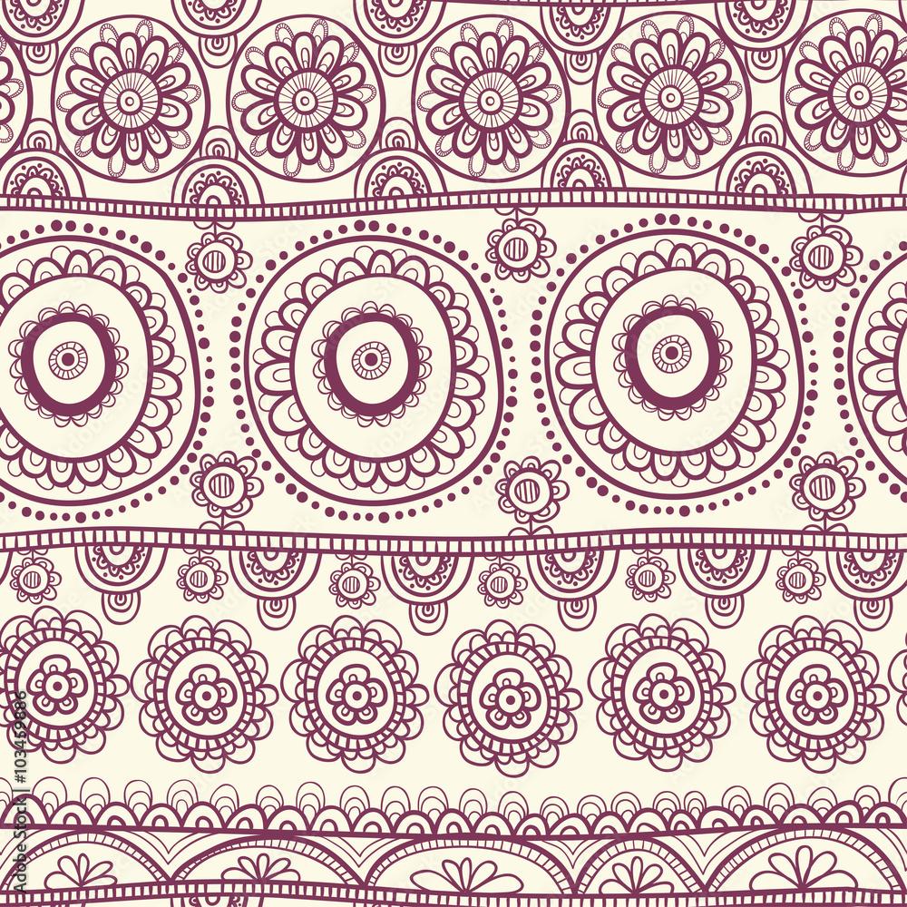 Ethnic seamless pattern. Vector seamless illustration of an African style with lace flowers. Ethnic seamless pattern. Vector seamless illustration of an African style with lace flowers.