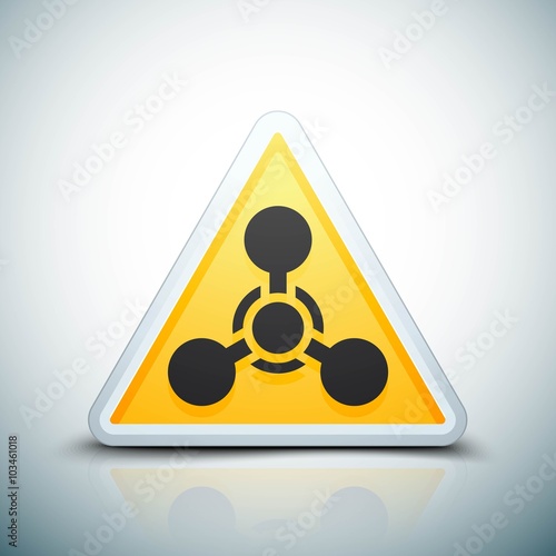 Fotografie Chemical weapon hazard sign