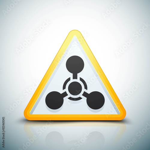 Canvas Print Chemical weapon hazard sign