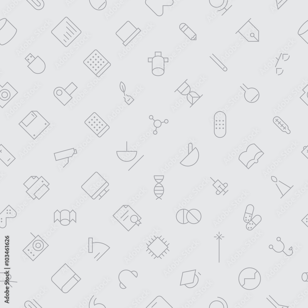 Seamless background pattern for technology and science Seamless background pattern for technology and science