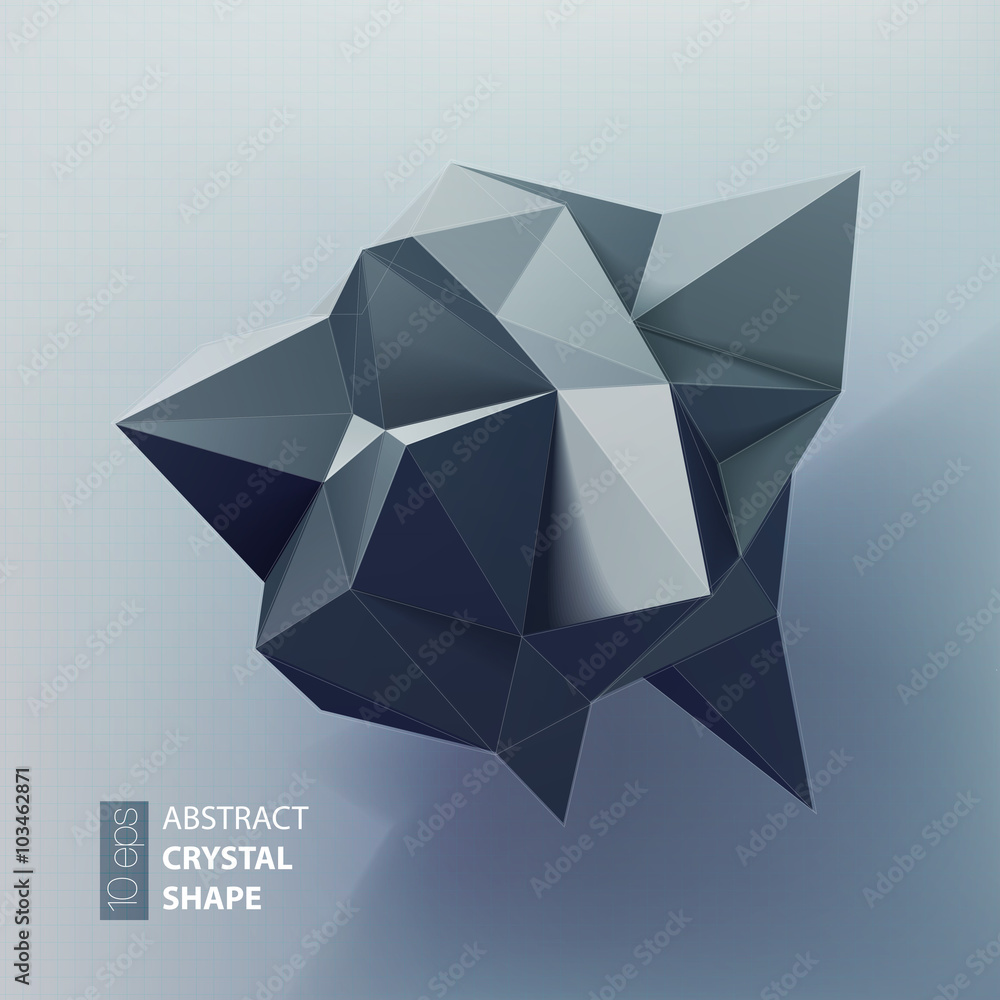 Obraz premium Abstract triangles space low poly. 