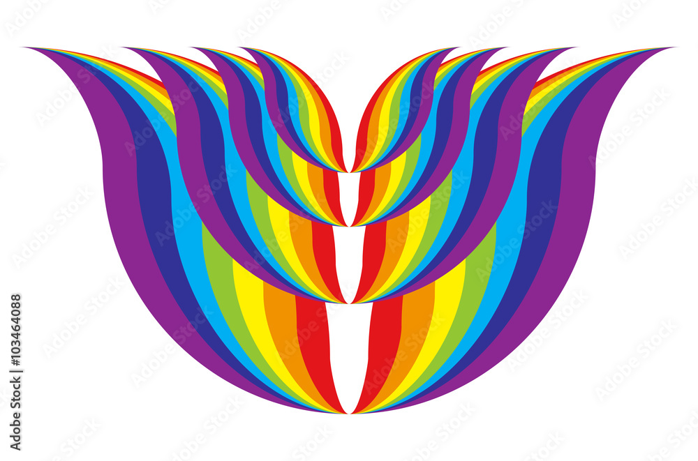 Fototapeta premium Rainbow background. Vector illustration
