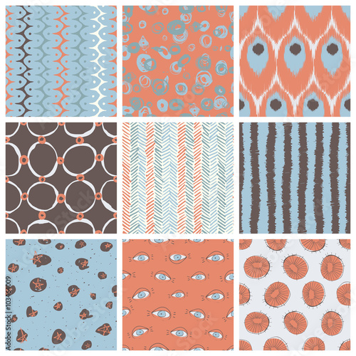 Trendy Vector Pattern Set