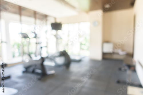 Abstact blur fitness room