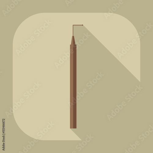 Flat modern design with shadow  Dental elevator