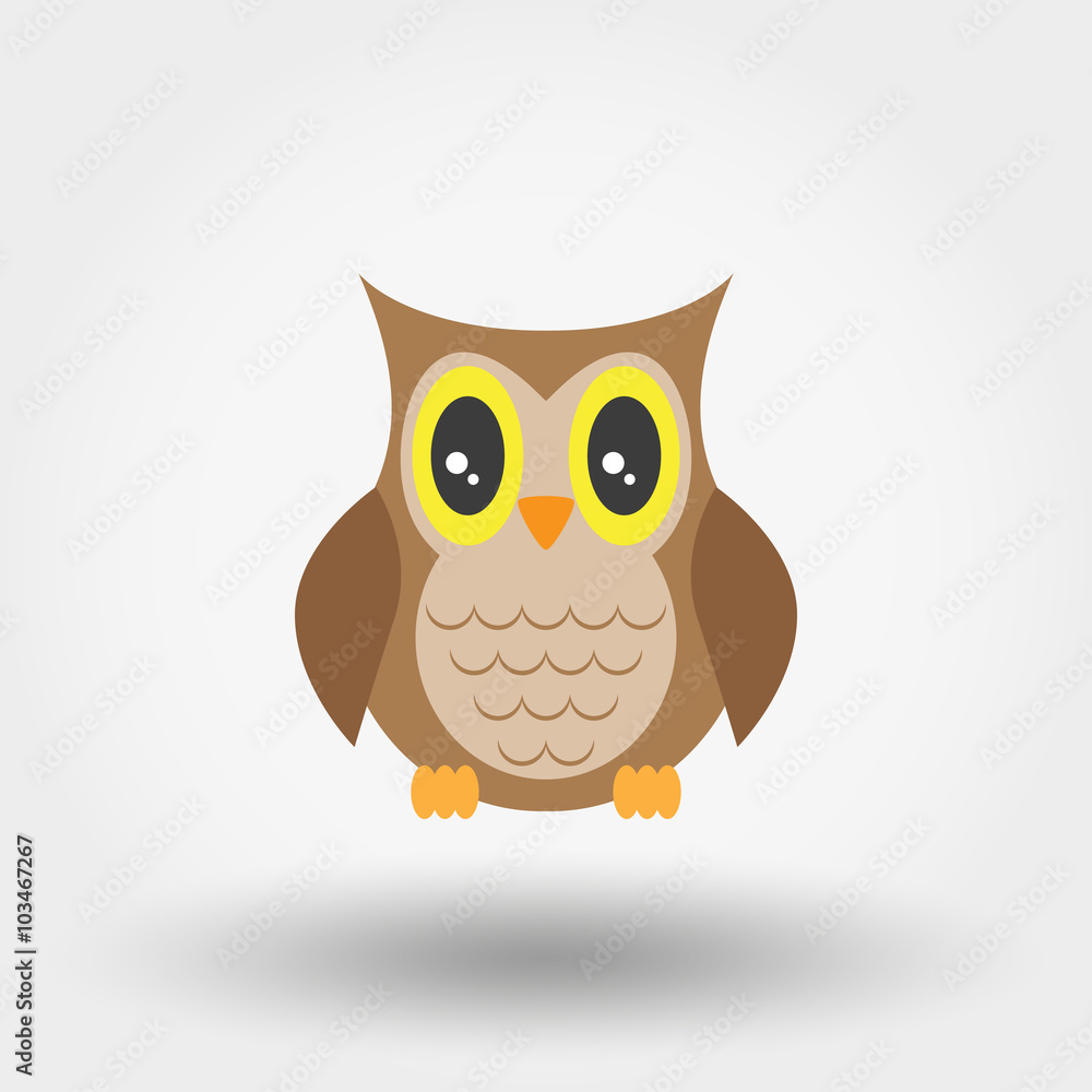 Owl. Stuffed toy. Owl. Stuffed toy.