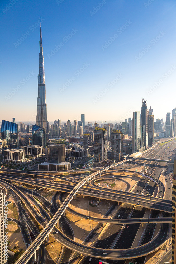 Obraz premium Aerial view of Dubai