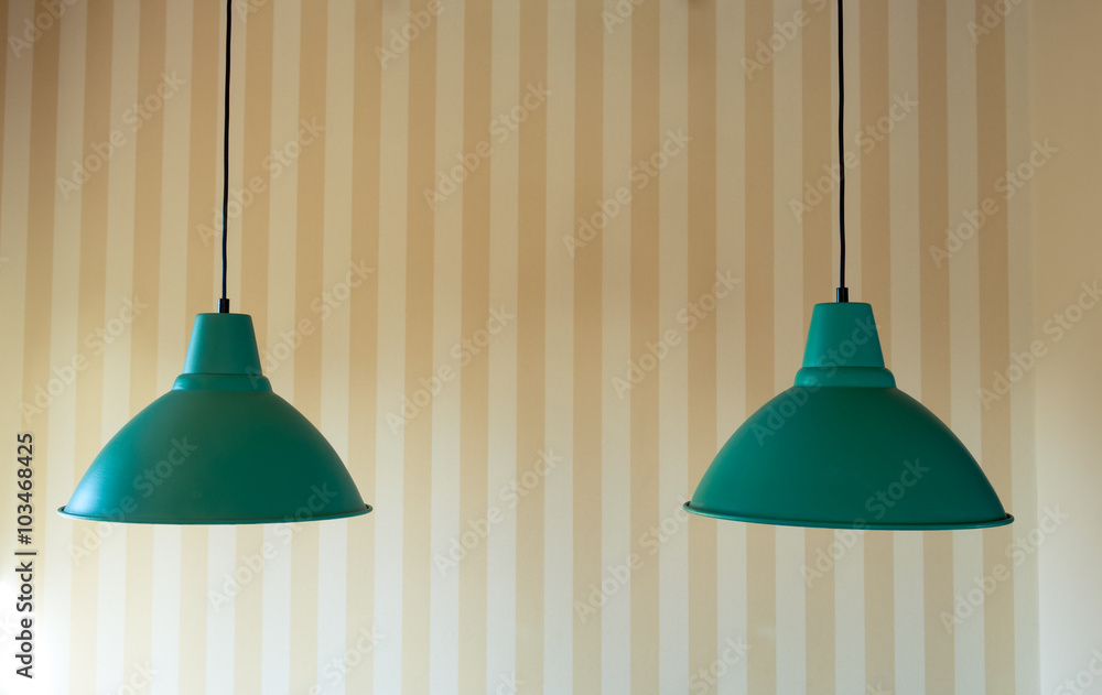 Obraz premium Two Modern Ceiling Lamp for Interior Decoration
