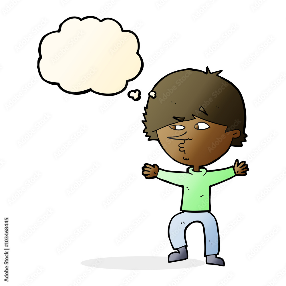 cartoon suspicious man with thought bubble cartoon suspicious man with thought bubble