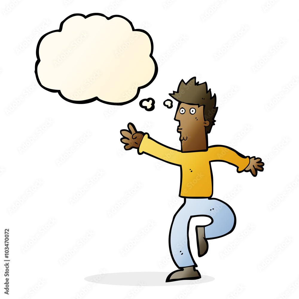 cartoon urgent man with thought bubble cartoon urgent man with thought bubble