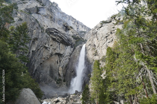 Lower Yosemite Fall in the famous Yosemite