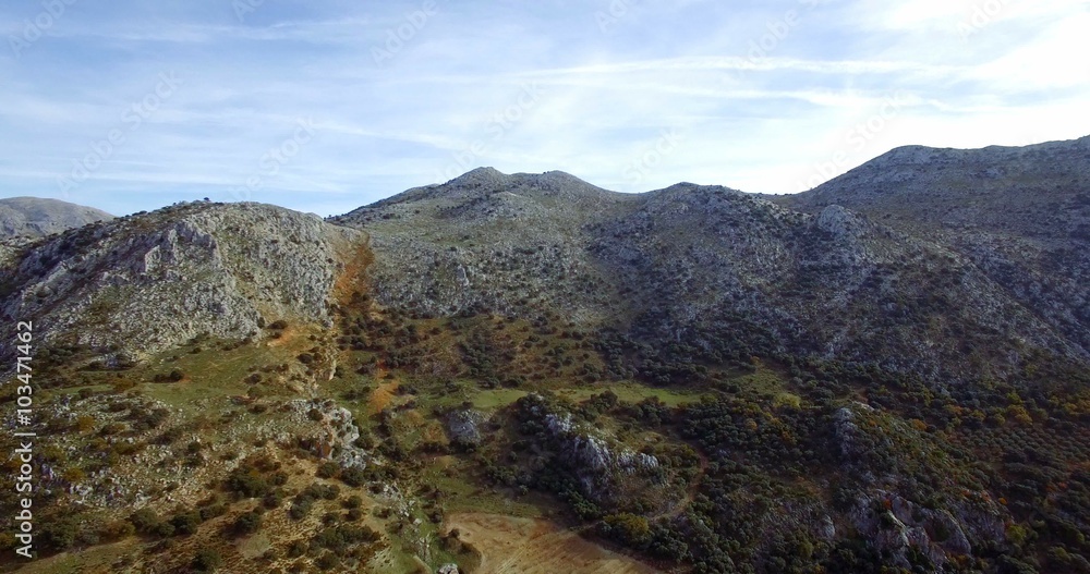 4K Aerial, Flight along mountains and olive plantations, Andalusia, Spain 4K Aerial, Flight along mountains and olive plantations, Andalusia, Spain