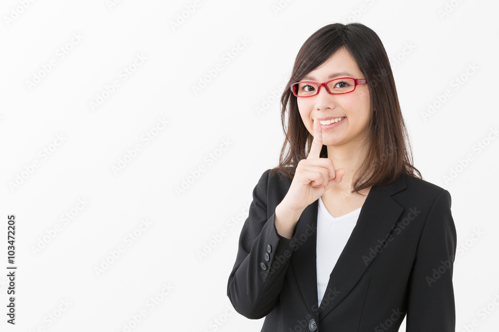 asian businesswoman isolated on white background asian businesswoman isolated on white background