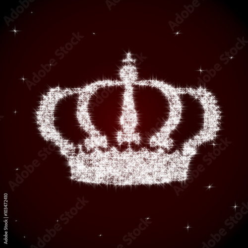 Beautiful sparkling crown
