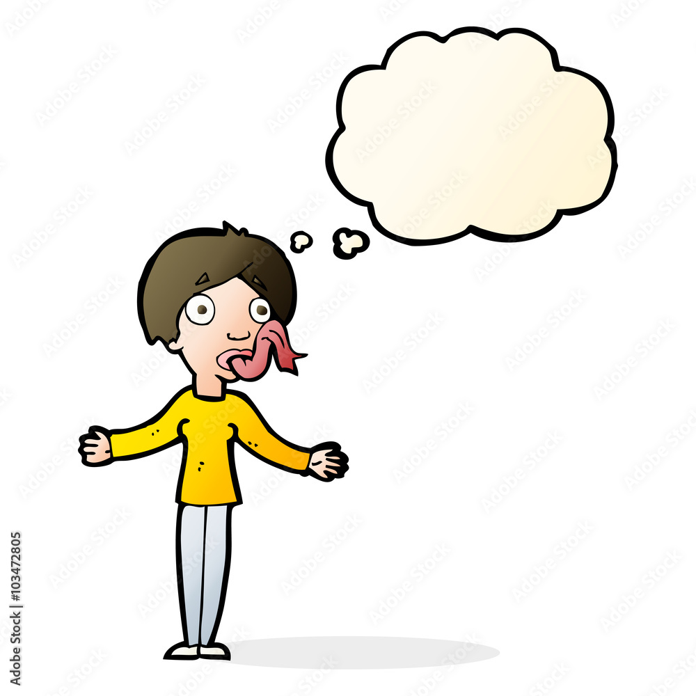 cartoon woman telling lies with thought bubble cartoon woman telling lies with thought bubble
