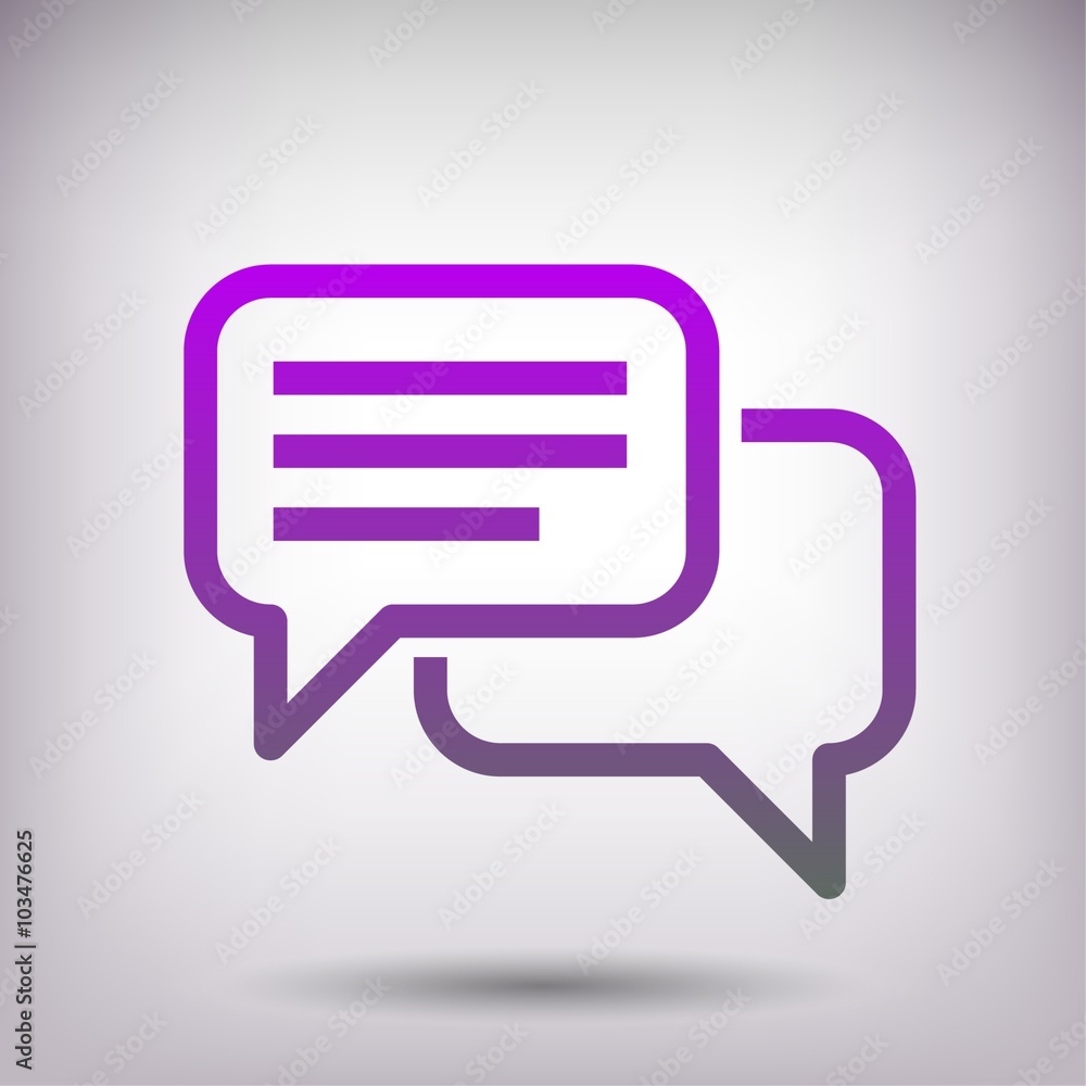 Pictograph of message or chat Pictograph of message or chat