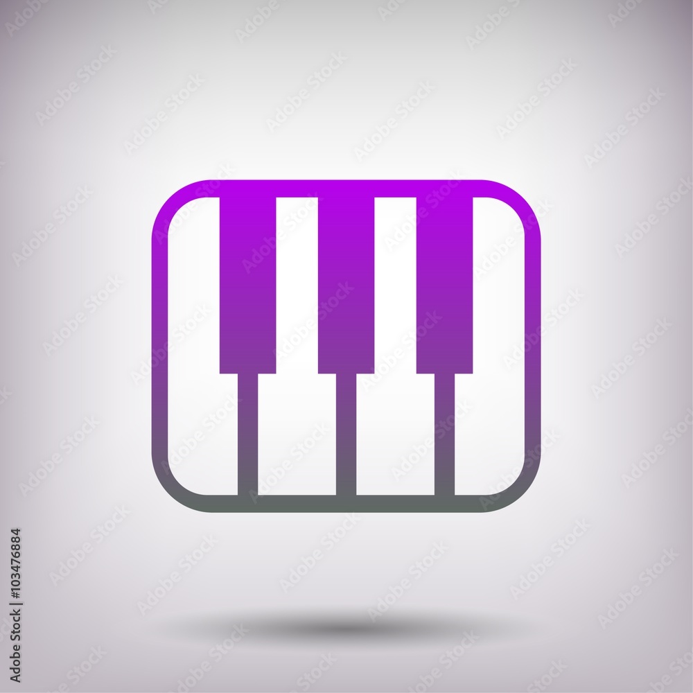 Pictograph of music keyboard Pictograph of music keyboard