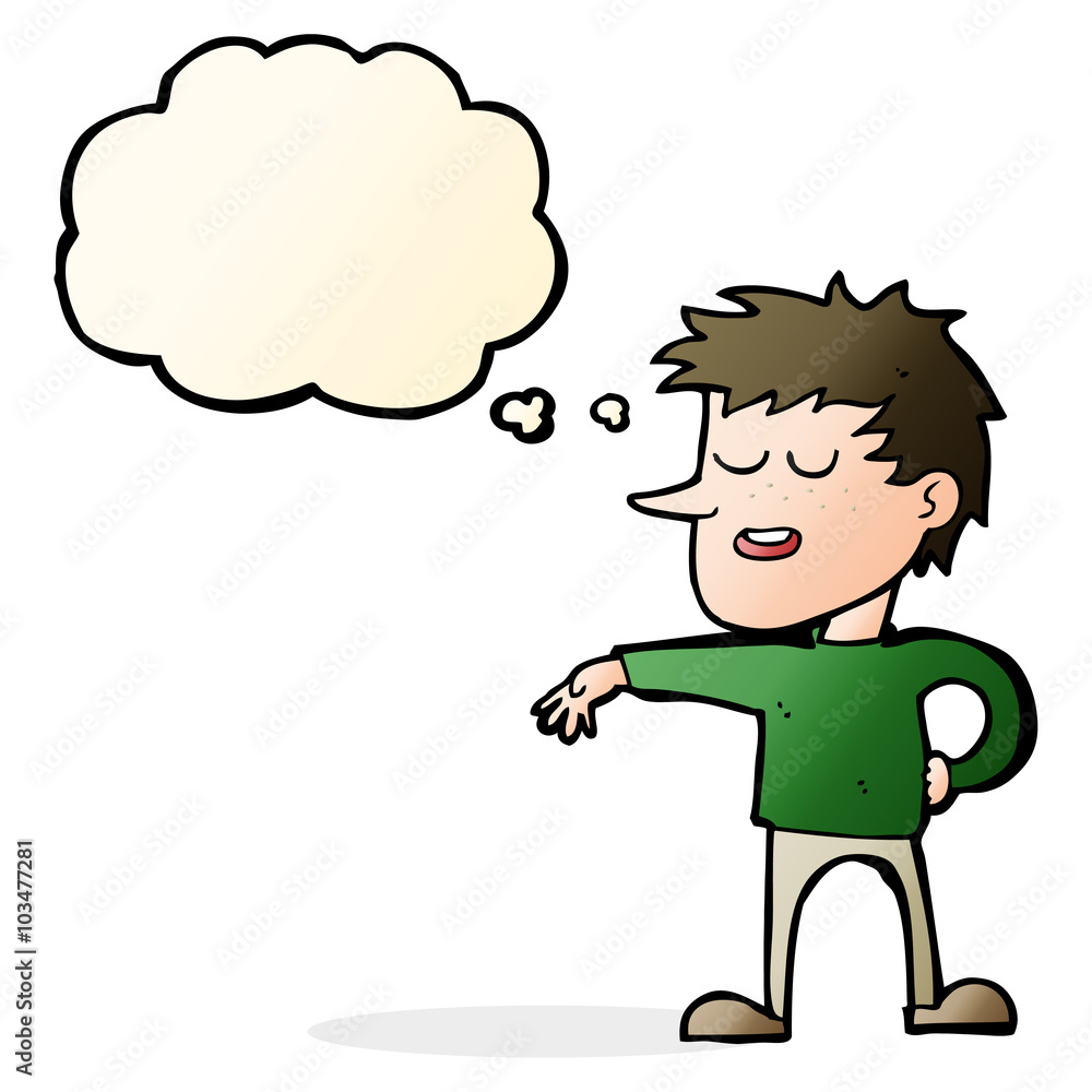 cartoon man making dismissive gesture with thought bubble cartoon man making dismissive gesture with thought bubble