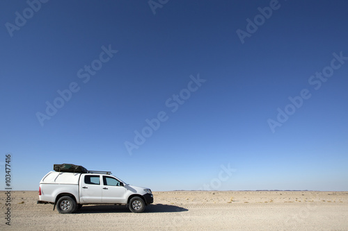 Driving through the Skeleton Coast of Namibia. © 2630ben