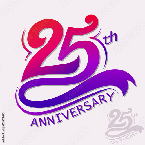 Anniversary Design, Template celebration sign