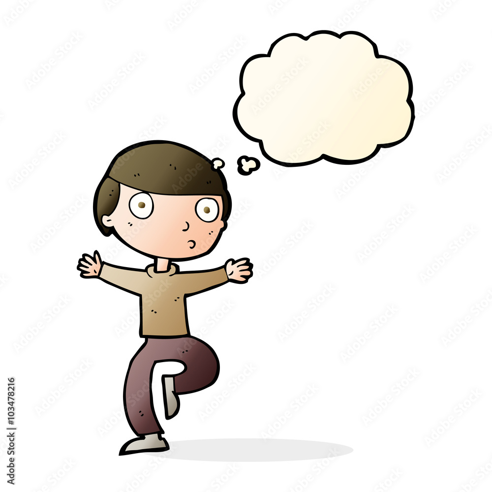 cartoon startled man with thought bubble cartoon startled man with thought bubble