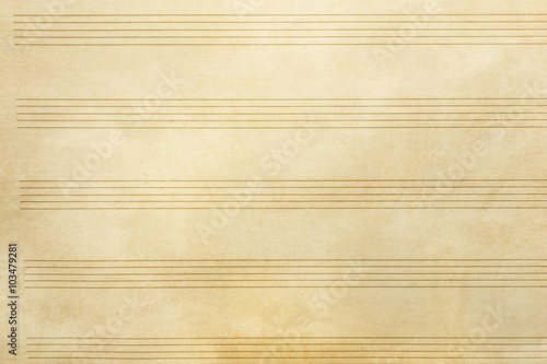 Fényképezés Old music sheet background and texture