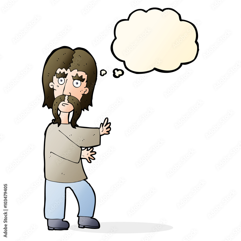 cartoon mustache man with thought bubble cartoon mustache man with thought bubble