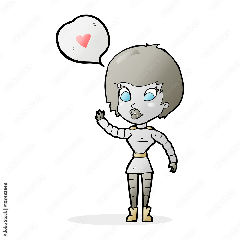 cartoon robot woman cartoon robot woman