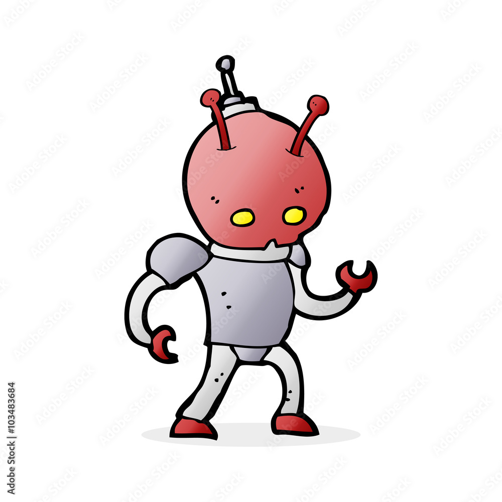 Naklejka premium cartoon space man