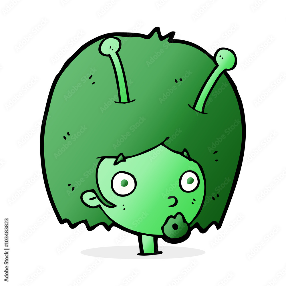 cartoon alien girl cartoon alien girl