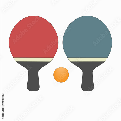 Ping pong set icons