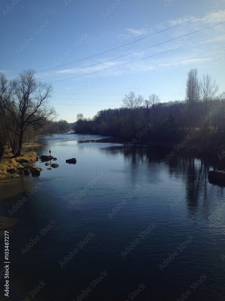 Naklejka premium Rzeka Adda