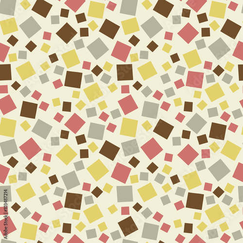 Random geometric background. Seamless pattern.Vector.                               