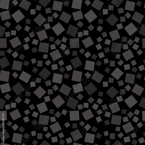 Random geometric background. Seamless pattern.Vector. ランダム四角パターン